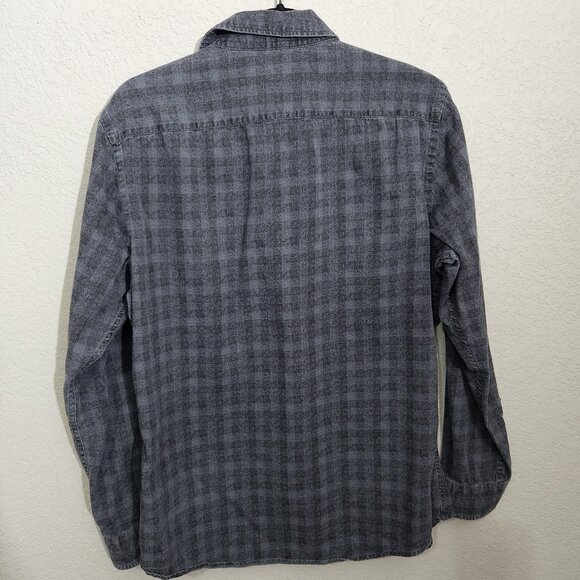 Hudson North Shirt Mens Medium Gray Long Sleeve Button Up Casual Pocket Cotton - Picture 5 of 13